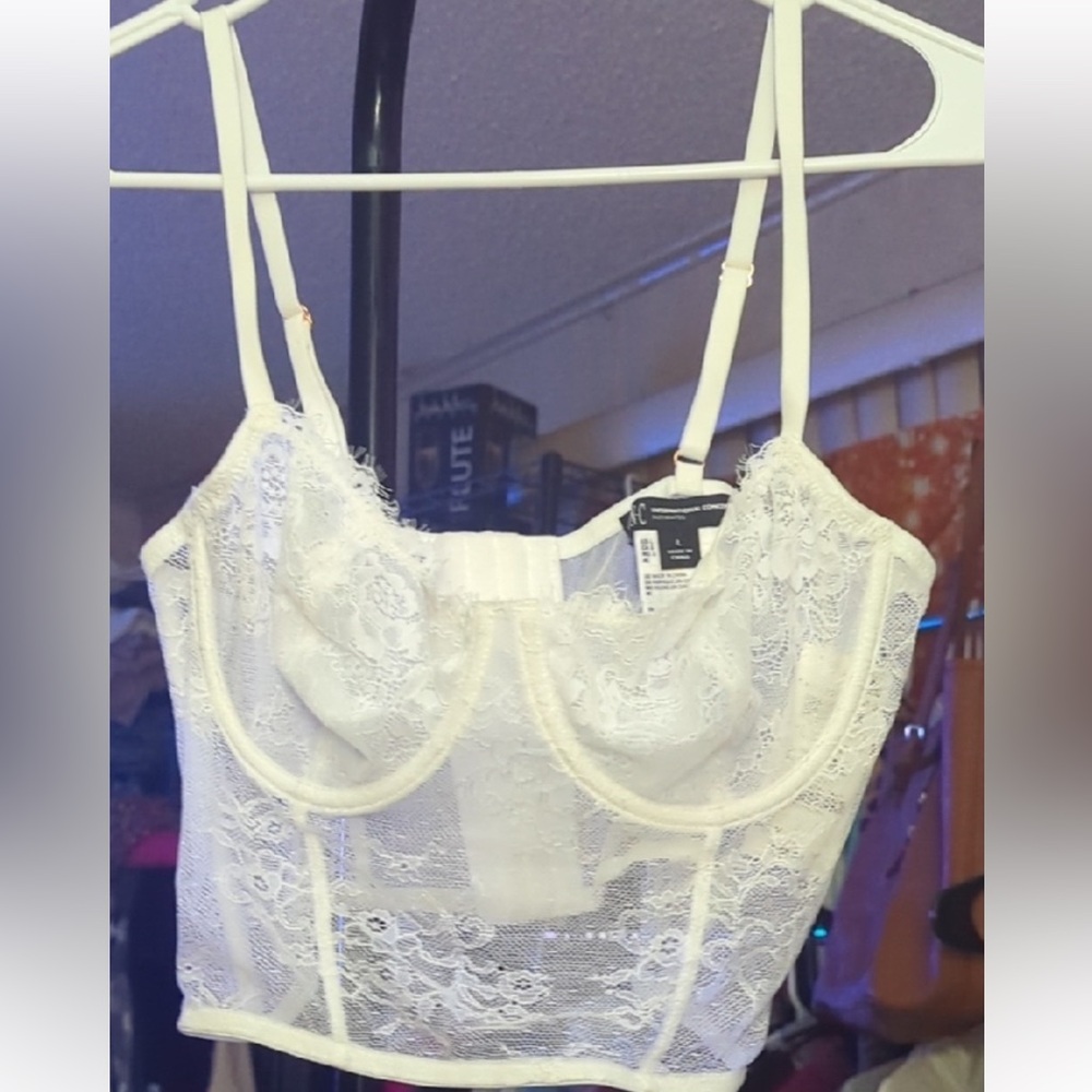 ✨ INC International Concepts Lace Bustier Top | Size Large | NWT ✨